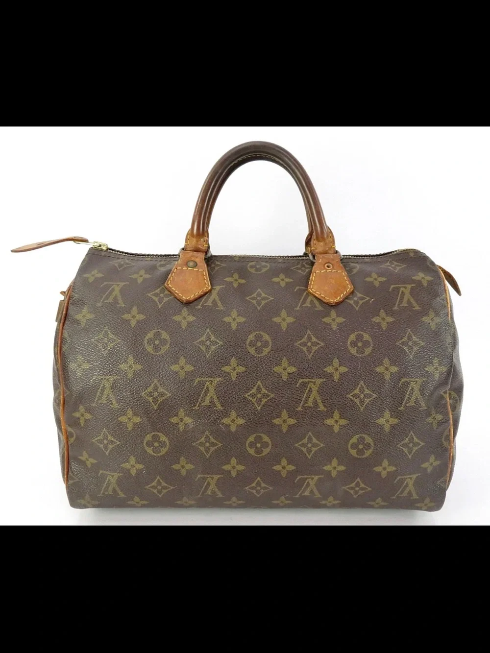 Louis Vuitton Monogram Canvas Satchel in Brown and Tan